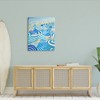 Stupell Industries Striped Coastal Beach Umbrellas Gallery Wrapped Canvas Wall Art - 2 of 3