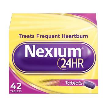 Nexium 24-Hour Delayed Release Heartburn Relief Tablets with Esomeprazole Magnesium Acid Reducer - 42ct