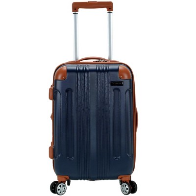 Rockland London Hardside Expandable Luggage with Spinner Wheels Blue Carry-On 20-Inch