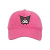 Kuromi Character Art Women's Pink Baseball Cap-OSFA - 2 of 4