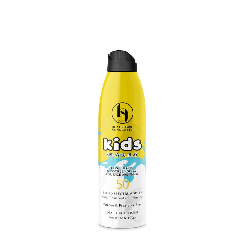 Black Girl Sunscreen Kids&#39; Spray &#38; Play Sunscreen - SPF 50 - 6oz, 1 of 8