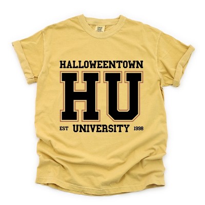 Simply Sage Market Halloweentown University 1988 Garment Dyed Tee - L - Mustard