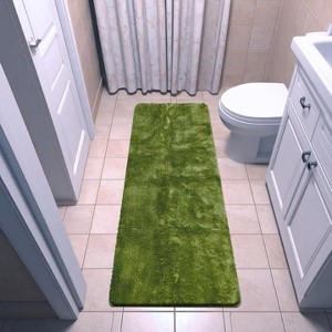 Luxe Weavers 20"x54" Runner Bath Mat with Non Slip Backing, Plush Bathroom Rug - 1 of 4