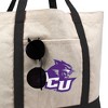 Abilene Christian University Primary Logo Canvas Tote Bag With External Pocket, Reusable Shoulder Bag for Shopping, School, Beach - 2 of 4