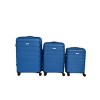 IZOD Ashley Polycarbonate Hard Shell Expandable Lightweight 360 Dual Spinning Wheels with Combo Lock 3-Piece Luggage Set - 2 of 4