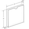 Azar Displays Clear Block Slide-In Sign Holder Frame - 4 of 4