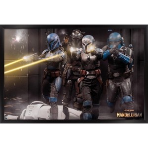 Trends International Star Wars: The Mandalorian Season 2 - Battle Group Framed Wall Poster Prints - 1 of 4