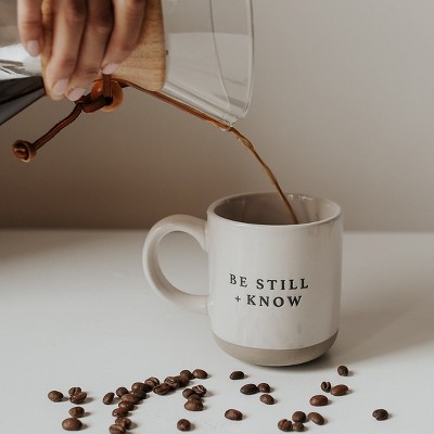 Be Still and Know White Ceramic Coffee Mug - 14oz
