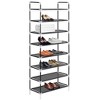 vidaXL Shoe Rack Black Metal Large Minimalistic Shoe Rack - 2 of 4