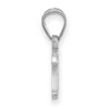 Black Bow Jewelry 14k White Gold Tulsa Golden Hurricanes NCAA Large Pendant - 2 of 4