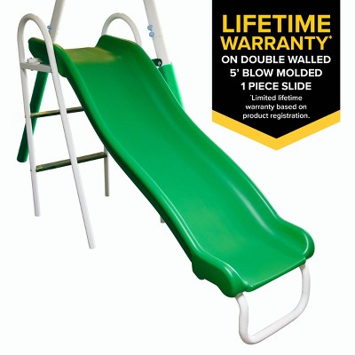 thumbnail image 2 of Sportspower Super 9 Metal Teeter Totter With 2 Kids' Glide Ride Roman Glider Standing Swing Set 2 of 11
