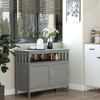 NicBex Accent Buffet Cabinet with Storage Modern Sideboard Cabinet Coffee Bar Cabinet with 2-Level Shelf and Open Compartment for Dining Room - 2 of 4