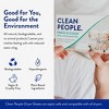 The Clean People Fabric Softener Sheets - Dryer Sheets - Softens & Removes Static Cling - Vegan Laundry Softener With Essential Oils - Fresh - 120 Ct - 2 of 4
