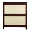 5 Tiers 6 Drawers Dresser with Retro Round Handle, Solid Wood MDF Spray-Painted Drawer Dresser, Wooden Storage Cabinet for Living Room - 4 of 4