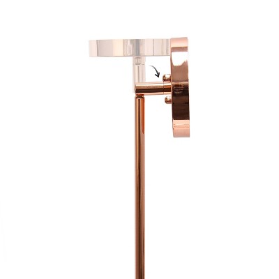 Rose Gold Farmhouse 55" Adjustable Glass Pendant Light