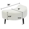 PAGED Modern Accent Chair and Ottoman Set, Comfy Sofa Chair with Side Table and Movable Footrest, Living Room Chair for Bedroom - 4 of 4