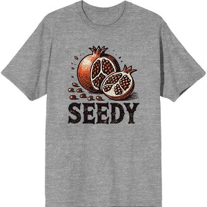 Seedy Pomegranate Adult Crew Neck Short Sleeve Tee - 1 of 2