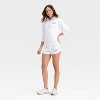 Women's Graphic Quarter Zip Pullover Sweatshirt - Universal Thread™ White Letters - 3 of 3