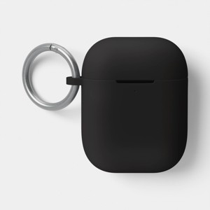 AirPods (1/2 generation) Silicone Case with Clip - heyday™ Black with Silver - 1 of 3