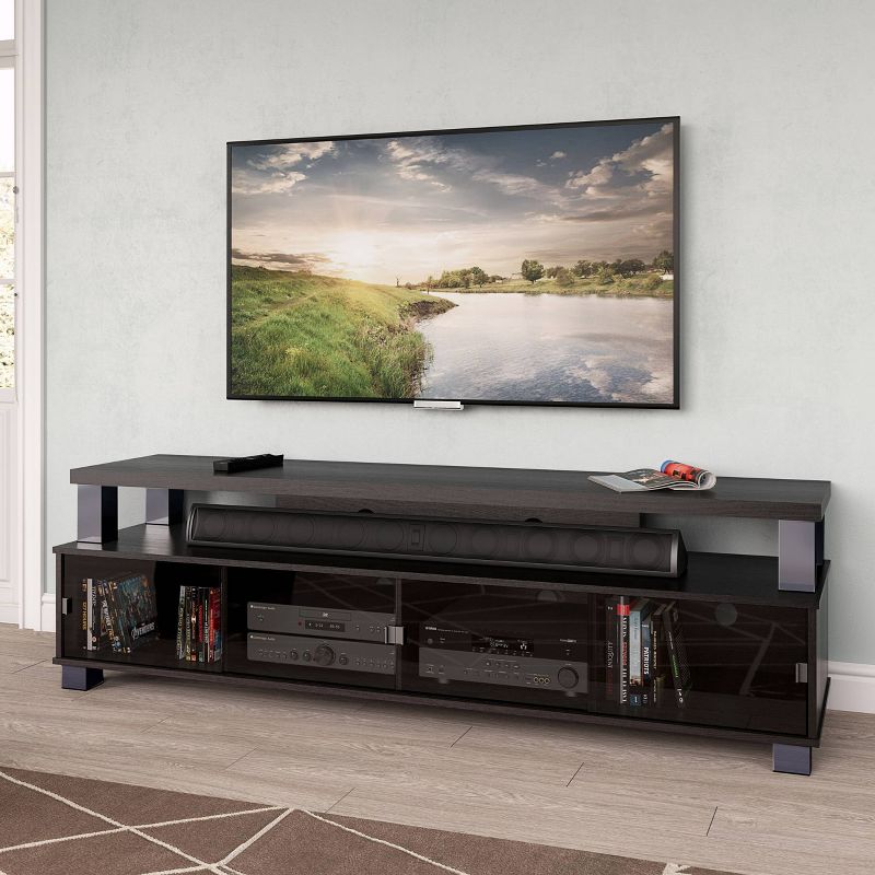 Bromley 2 Tier Ravenwood TV Stand for TVs up to 80&#34; Black - Sonax, 3 of 7