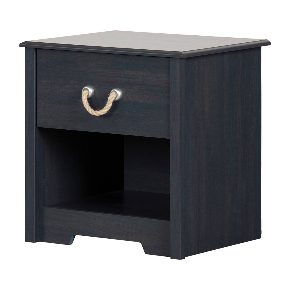 Photos - Storage Сabinet Navali 1-Drawer Kids' Nightstand Blueberry - South Shore