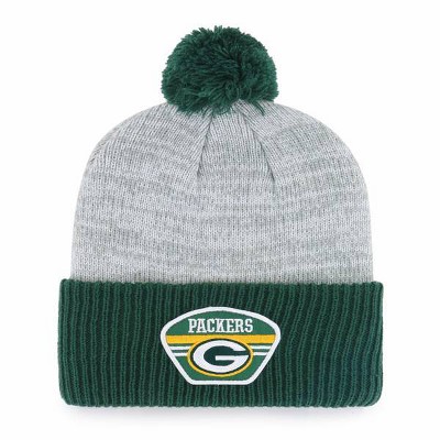 NFL Green Bay Packers Men's Badge Knit Beanie - Gray