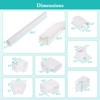 Costway 4" PVC Decorative Mini Split Line Set Cover with Flexible Duct & Straight Duct - 3 of 4