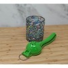 Dos Sueños Mexican Hand Blown Tumblers - Confetti Rock Design - 10oz - Single Glass - 3 of 4