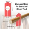 Unique Bargains Closet Sorting Separator Hanging Clothes Dividers Label 40 Pcs 8 Sizes - 2 of 3