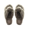 Women's Faux Fur Flip Flop - solei sea - 4 of 4