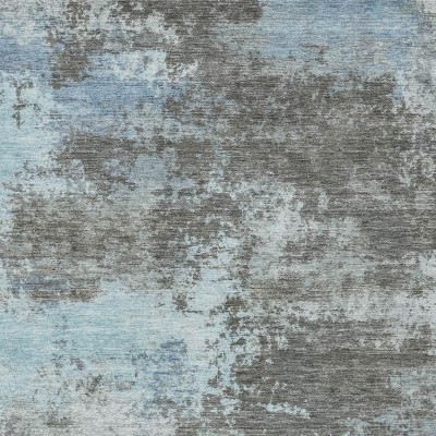 HomeRoots 10' X 14' Taupe And Sky Blue Abstract Washable Indoor Outdoor Area Rug
