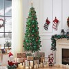 Yaheetech 6Ft/7.5Ft Pre-Lit Slim Pencil Christmas Tree for Home Party - 3 of 4