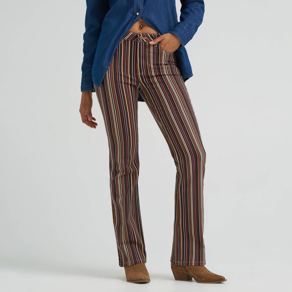 Wrangler Women's High-Rise Retro Striped Bootcut Jeans - Multi 12