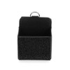 Unique Bargains Universal Car Trash Can Hanging Trash Bin Faux Leather Rhinestones 1 Pcs Black - 3 of 4