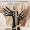 SereneLife 26-Inch Long Mannequin Jewelry Hand Display - Elegant and Durable Jewelry Stand for Rings, Bracelets, and Watches, Black - 4 of 4