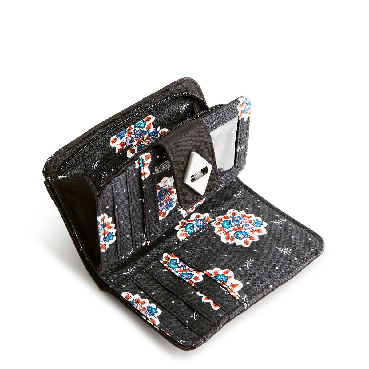 Vera Bradley Women's Premium Cotton Small Turnlock Wallet - thumbnail 6