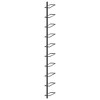 vidaXL Wall-mounted Wine Rack for 10 Bottles Black Metal - 3 of 4
