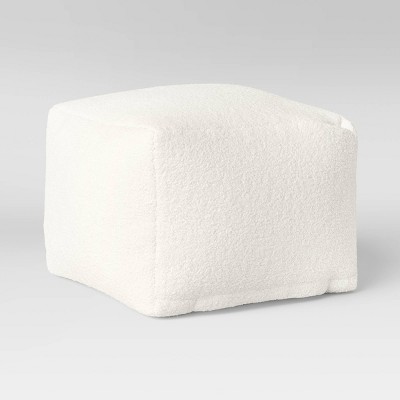 Sherpa Pouf Cream - Room Essentials™