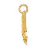 Black Bow Jewelry 14k Yellow Gold Polished Wolf Charm or Pendant - 2 of 4