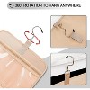 Travel Hanging Toiletry Bag for Women, with Jewelry Organizer Compartment,Black - 3 of 4