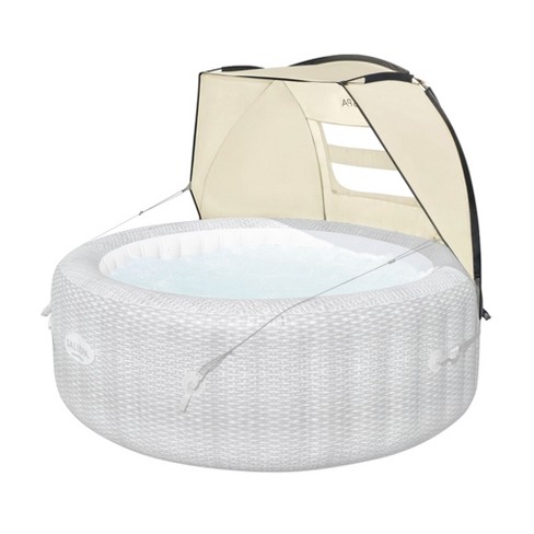 Bestway Small Windproof Uv Protection Sun Shade Canopy Attachment With Mesh Windows Accessory For Round Inflatable Hot Tub Spas Canopy Only Target