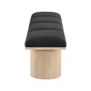 Meridian Furniture,Pavilion Black Boucle Fabric Bench - 3 of 4