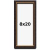 PosterPalooza | Panoramic Modern Shadow Box 1" Depth Brown Frame - UV Acrylic, Backing, Hanging Hardware - 2 of 4