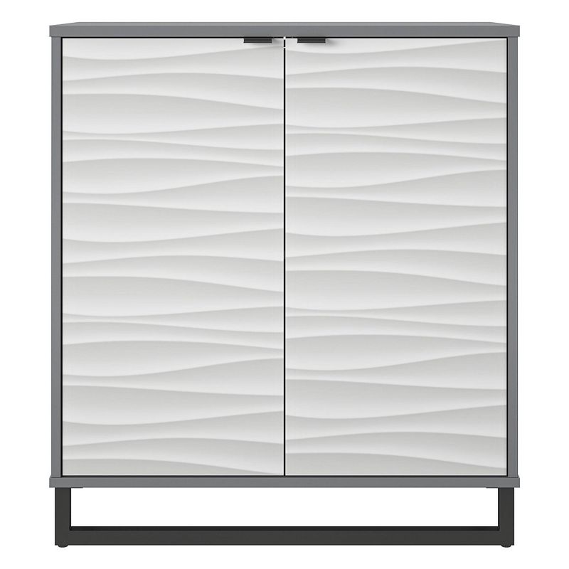 Maddock 2 Door Accent Cabinet with Faux Wave Pattern Graphite - Room &#38; Joy, 5 of 9