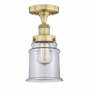 Canton - 1 Light Semi-Flush Mount In Industrial Style-11 Inches Tall and 6 Inches Wide - 1 of 1