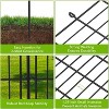 Garden Fence, No-Dig Decorative Metal Fence, Rustproof Wire Animal Barrier with Arch/Classic Design for Yard, Patio, Outdoor Use - 3 of 4