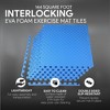 BalanceFrom Fitness Interlocking EVA Foam Exercise Mat Tiles - 2 of 4