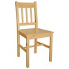 CLIHOME Modern Minimalist Dining Chair with Retro Design of Solid Pine Wood, Comfortable Restaurant Backrest Chair(Set of 2) - 3 of 4