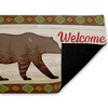 Stupell Industries Cabin Welcome with Rustic Bear Printed Outdoor Door Mat, design by Arrolynn Weiderhold, 18"x30" - 2 of 4