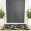 Heather Dutton Spotted Jungle Cheetahs Midnight Looped Vinyl Welcome Mat - Society6 - 2 of 2